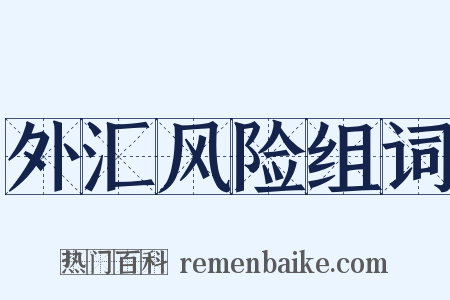 外汇风险组词是什么意思的图片